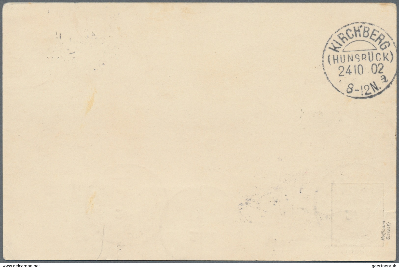 Deutsche Post In Der Türkei - Besonderheiten: 1902 (21.10), Privatpostkarte Germania 2 Pf. Grau 'Rei - Turkse Rijk (kantoren)