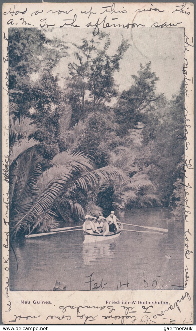 Deutsch-Neuguinea - Stempel: 1905 (24.2.), "DEUTSCHE SEEPOST NEU-GUINEA-ZWEIGLINIE B" (Dampfer "Prin - Deutsch-Neuguinea