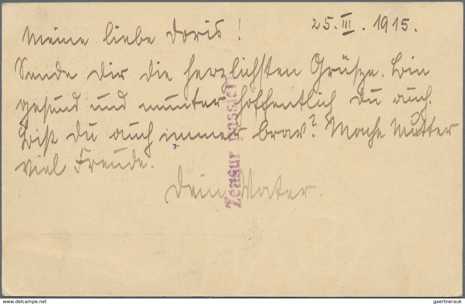 Deutsch-Ostafrika - Ganzsachen: 1915, SMS KÖNIGSBERG, 4 H Grün Ganzsachenkarte Aus LINDI, 11/4 15, N - Duits-Oost-Afrika