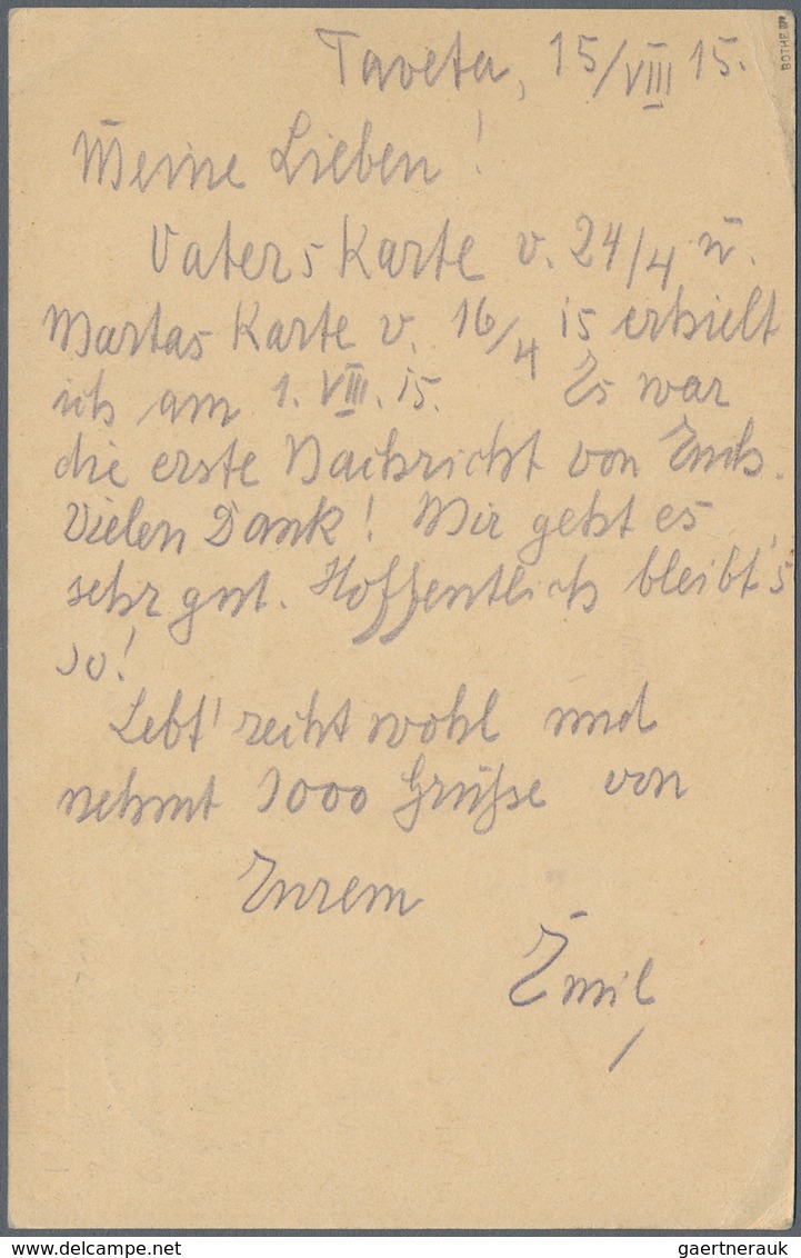 Deutsch-Ostafrika - Ganzsachen: 1915 (19.8.), 4 Heller GA-Kte Mit Stempel ''MOSCHI" Von Leutnant Ost - Duits-Oost-Afrika