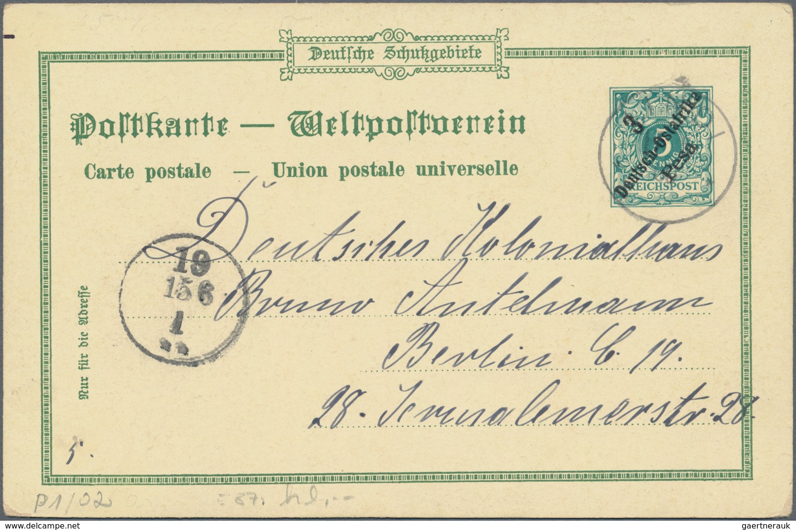 Deutsch-Ostafrika - Ganzsachen: 1898/99, Vier Gebrauchte Private Ganzsachenpostkarten Alle Mit Wst. - Deutsch-Ostafrika