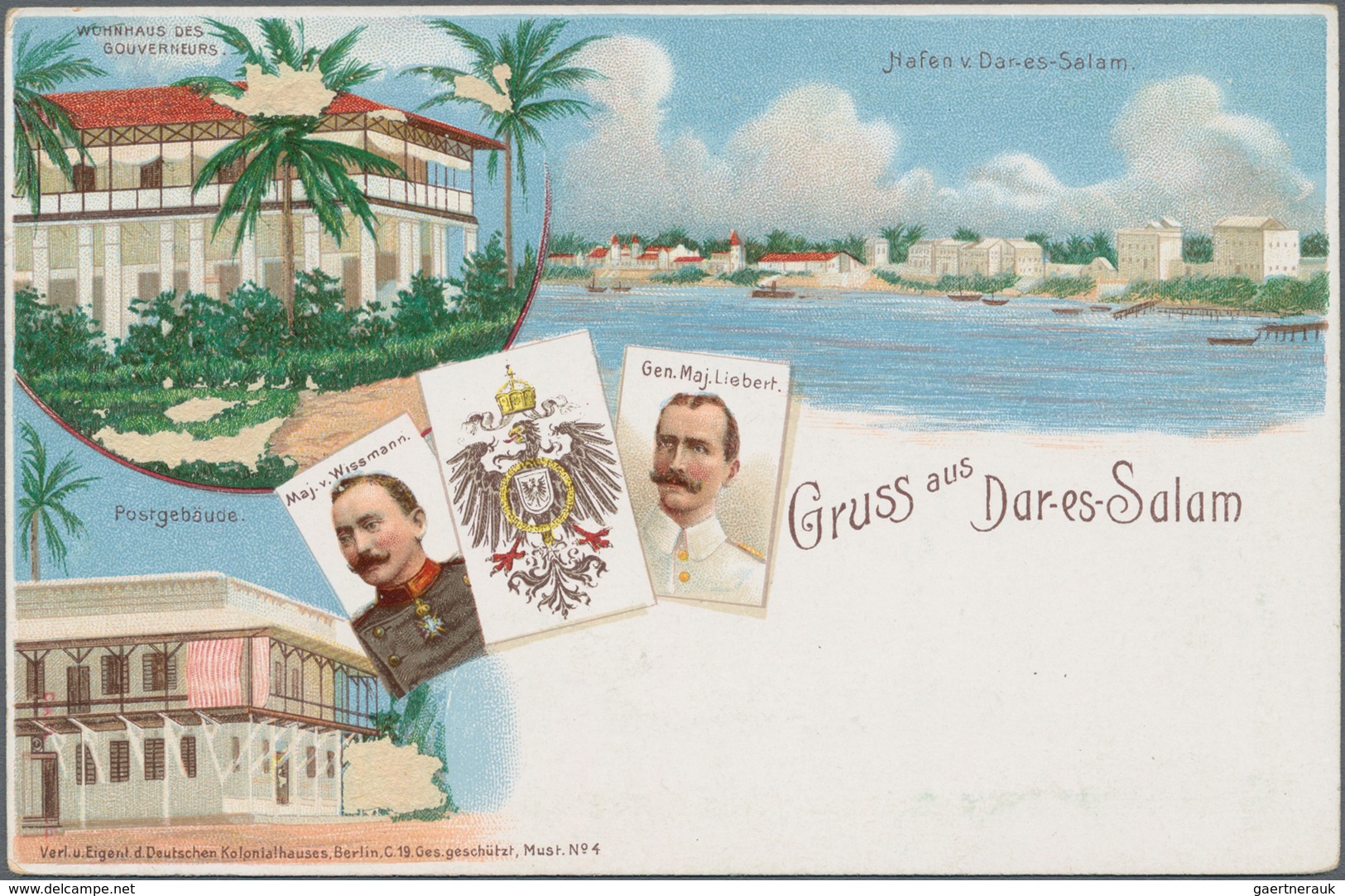 Deutsch-Ostafrika - Ganzsachen: 1898, Vier Ungebrauchte Private Ganzsachenpostkarten Wst. Krone 5 Pf - German East Africa