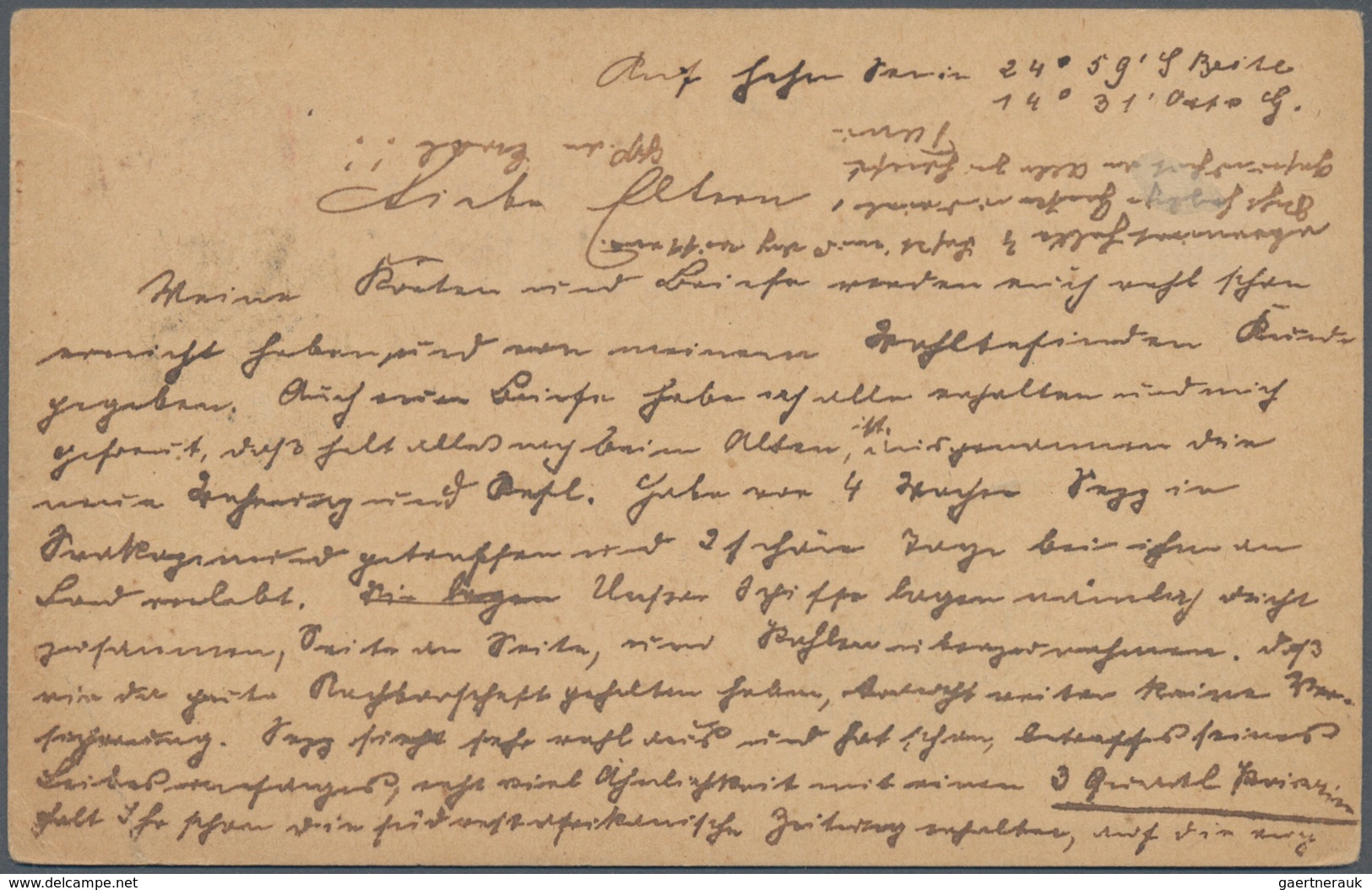 Deutsch-Südwestafrika - Besonderheiten: 1902, Kap Der Guten Hoffnung, 1 D Rot QV Bildganzsache 'Tabl - Duits-Zuidwest-Afrika