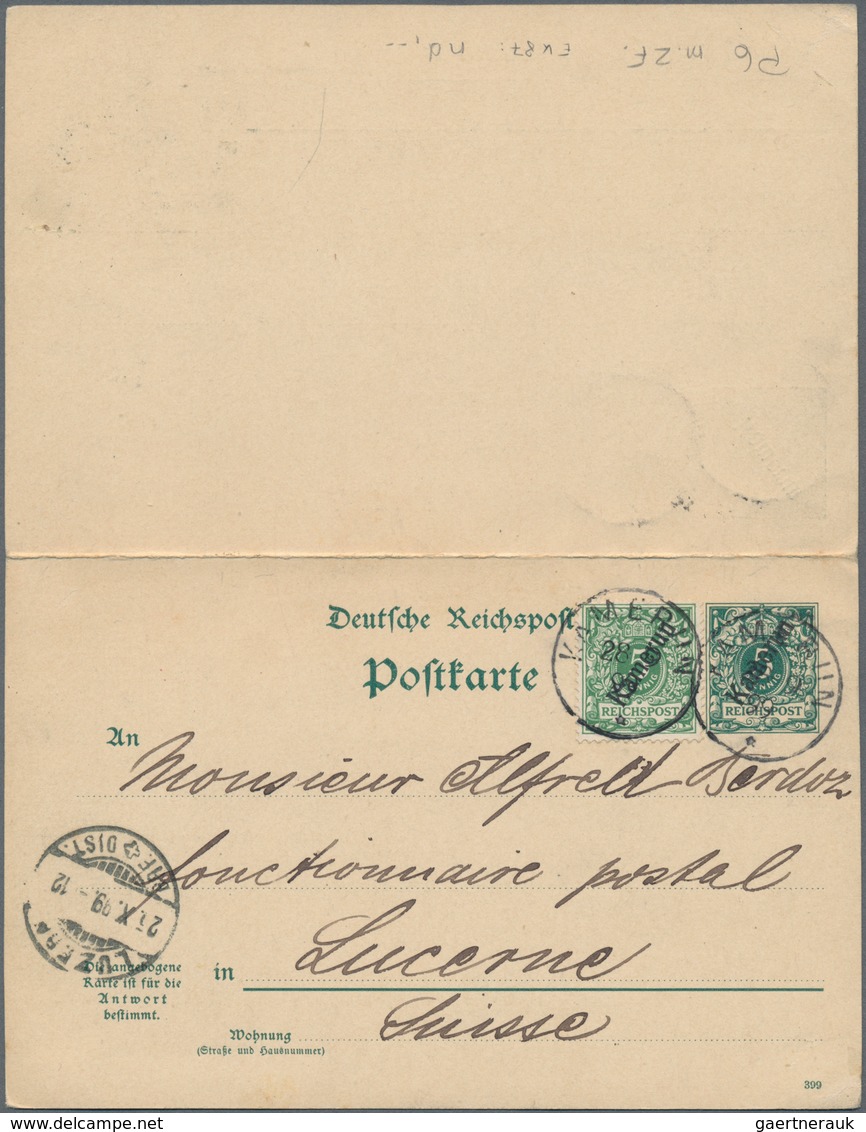 Deutsche Kolonien - Kamerun - Ganzsachen: 1899, Bedarfs- Und Portogerecht Gebrauchte Ganzsachenpostk - Kamerun