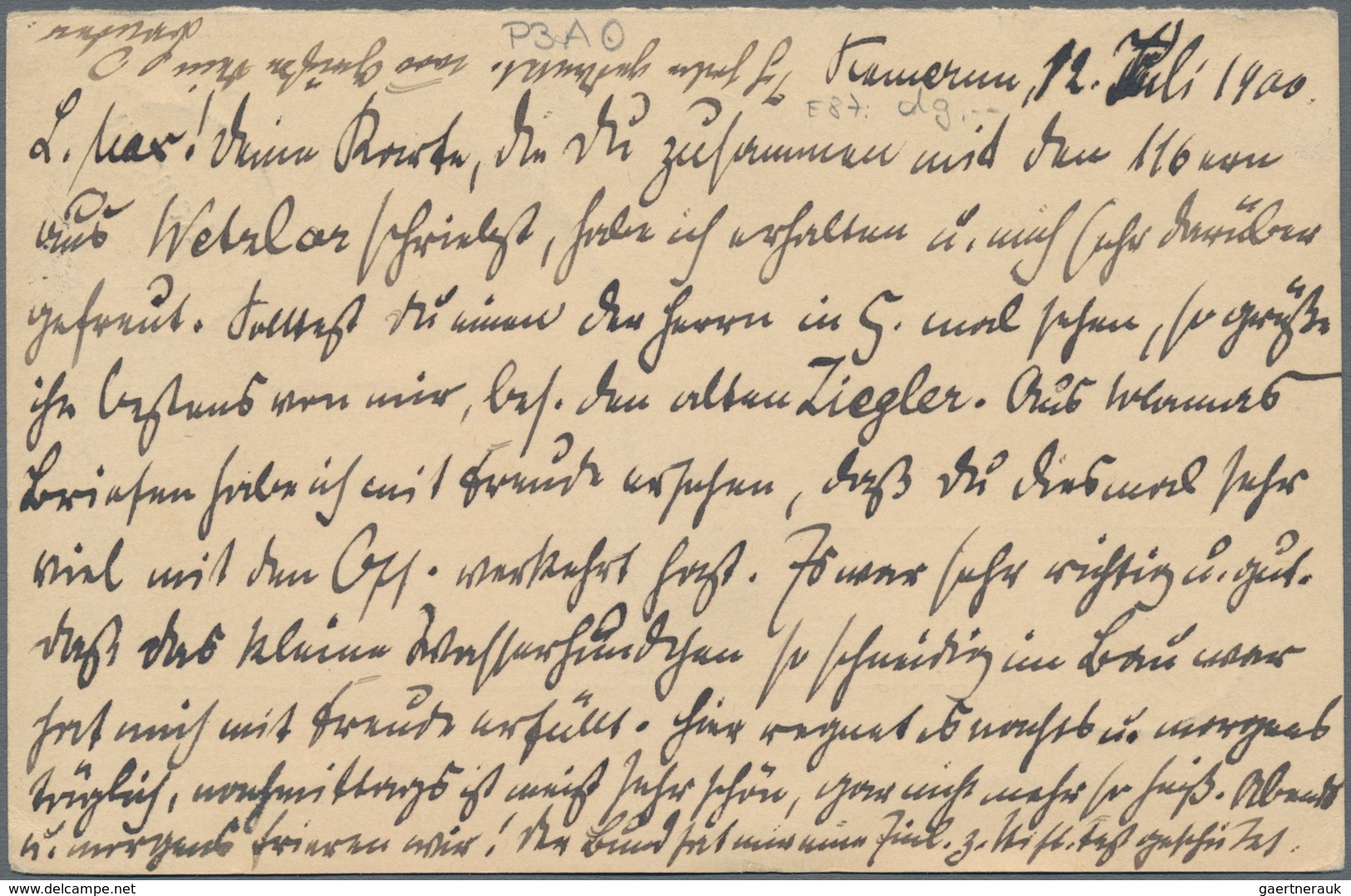 Deutsche Kolonien - Kamerun - Ganzsachen: 1900, Gebrauchte Ganzsachenpostkarte Mit Bezahlter Antwort - Kamerun