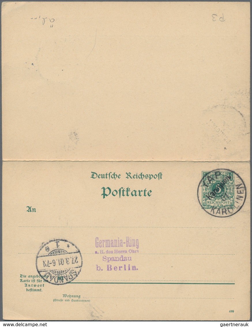 Deutsche Kolonien - Karolinen - Ganzsachen: 1899, Kompletter Gebrauchter Ganzsachenpostkartensatz De - Carolinen