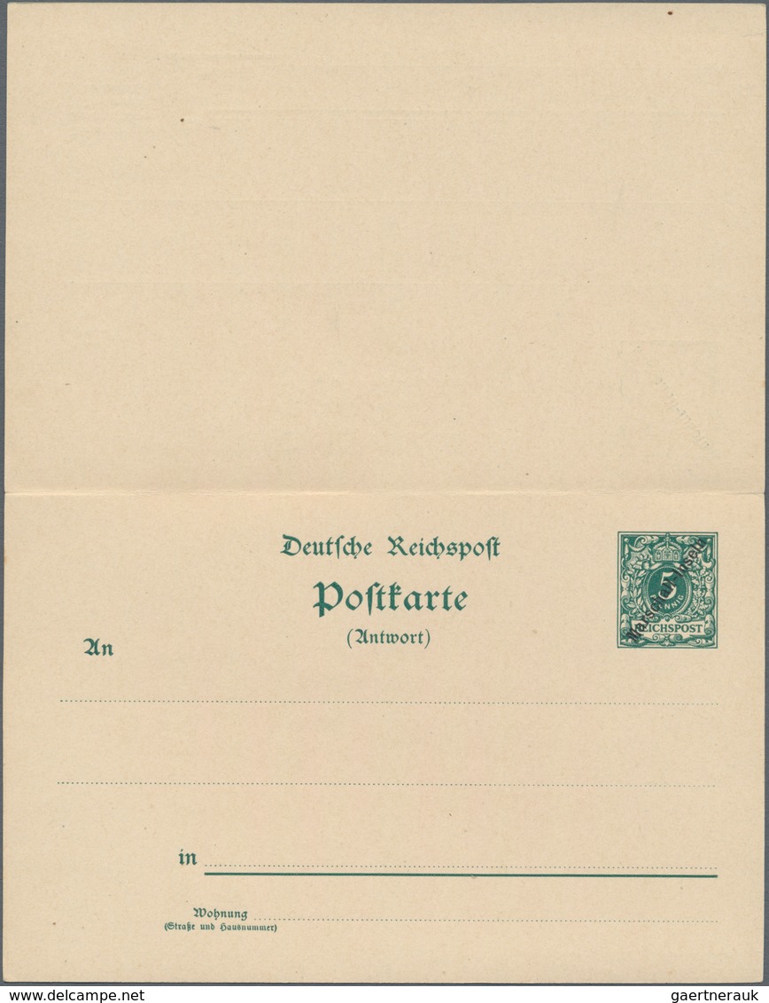 Deutsche Kolonien - Marshall-Inseln - Ganzsachen: 1897, Ungebrauchte Ganzsachenpostkarte Mit Bezahlt - Marshall-Inseln