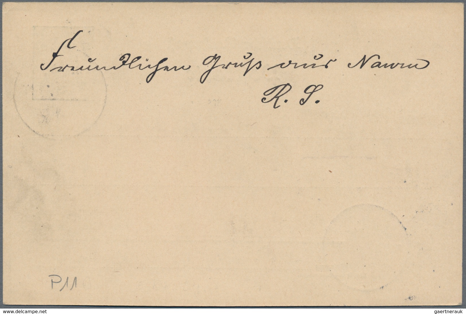 Deutsche Kolonien - Marshall-Inseln - Stempel: 1907 (25.11.), "DEUTSCHE SEEPOST JALUIT-LINIE * B" (D - Marshall Islands