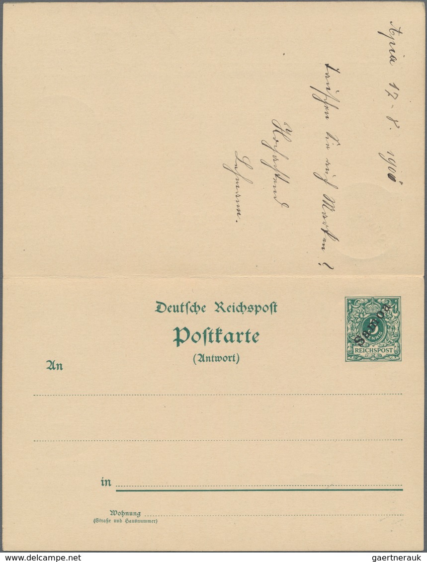 Deutsche Kolonien - Samoa - Ganzsachen: 1901, Bedarfs- Und Portogerecht Verwendete Ganzsachenpostkar - Samoa