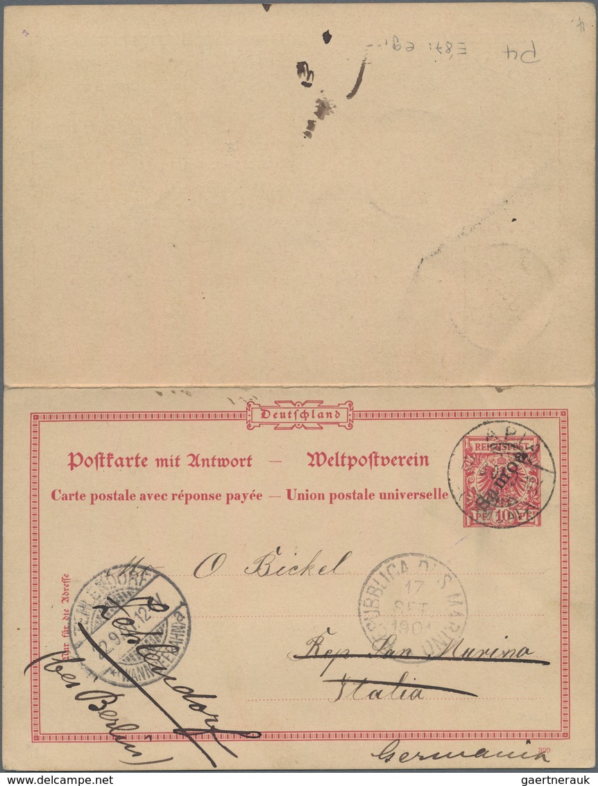 Deutsche Kolonien - Samoa - Ganzsachen: 1901, Bedarfs- Und Portogerecht Verwendete Ganzsachenpostkar - Samoa