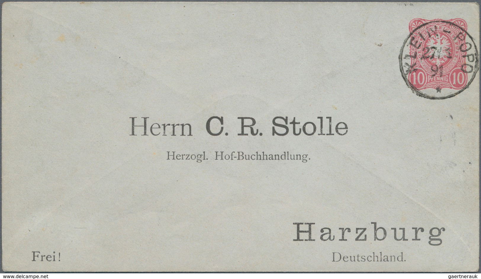 Deutsche Kolonien - Togo - Ganzsachen: 1891, Gebrauchter Ganzsachenumschlag Mit Privatem Zudruck "He - Togo
