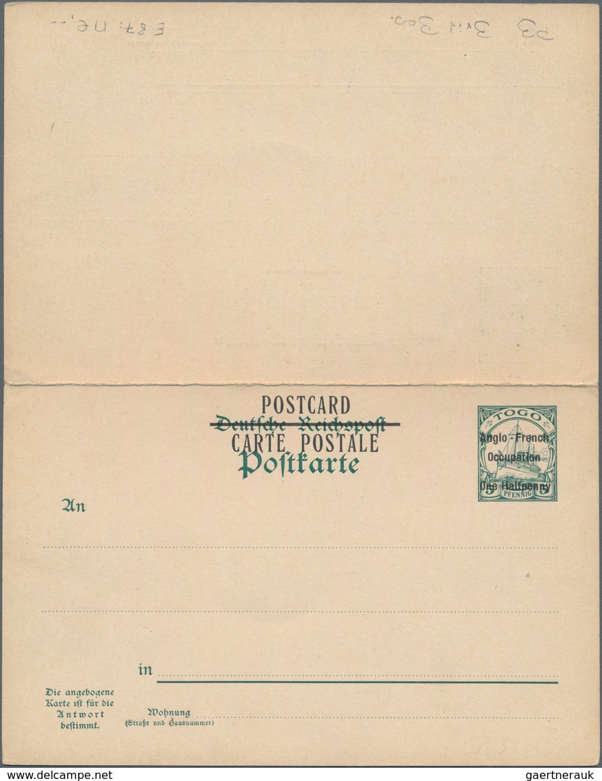 Deutsche Kolonien - Togo - Ganzsachen: 1915, Britische Besetzung, Ungebrauchte Ganzsachenpostkarte M - Togo