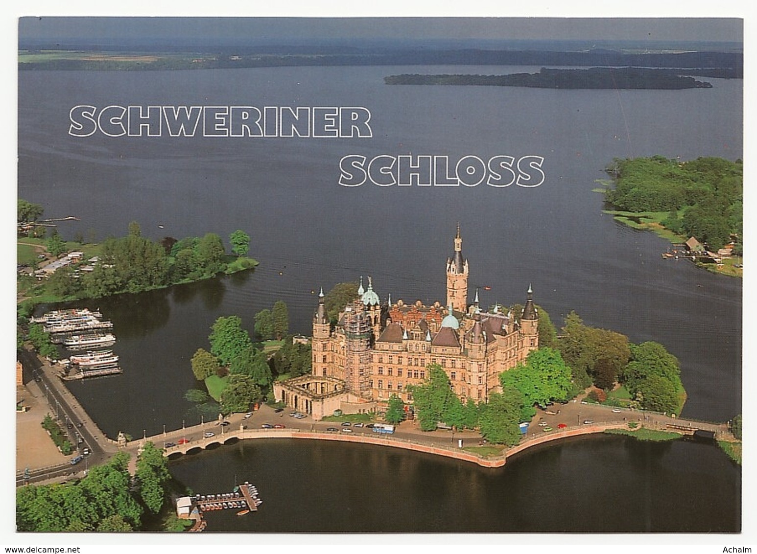 Germany - Schwerin / Schweriner Schloss - Luftaufnahme (Castle-Château) - Schlösser