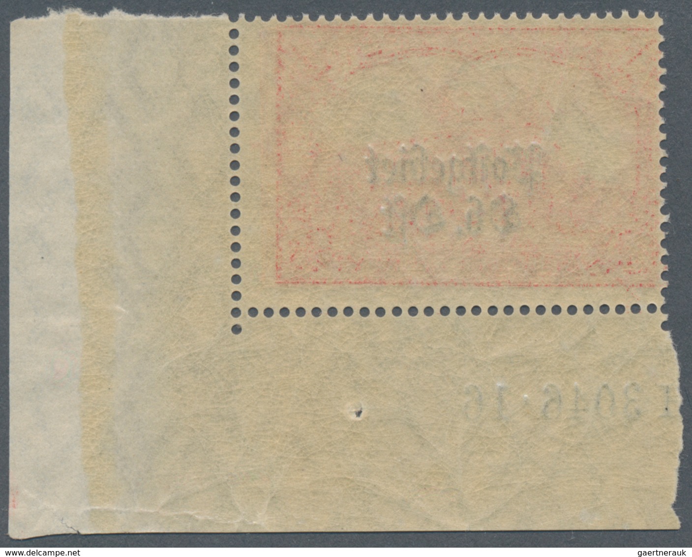 Deutsche Besetzung I. WK: Postgebiet Ober. Ost: 1916/1918, 1 Mark Aufdruckwert Aus Der Rechten Unter - Occupation 1914-18