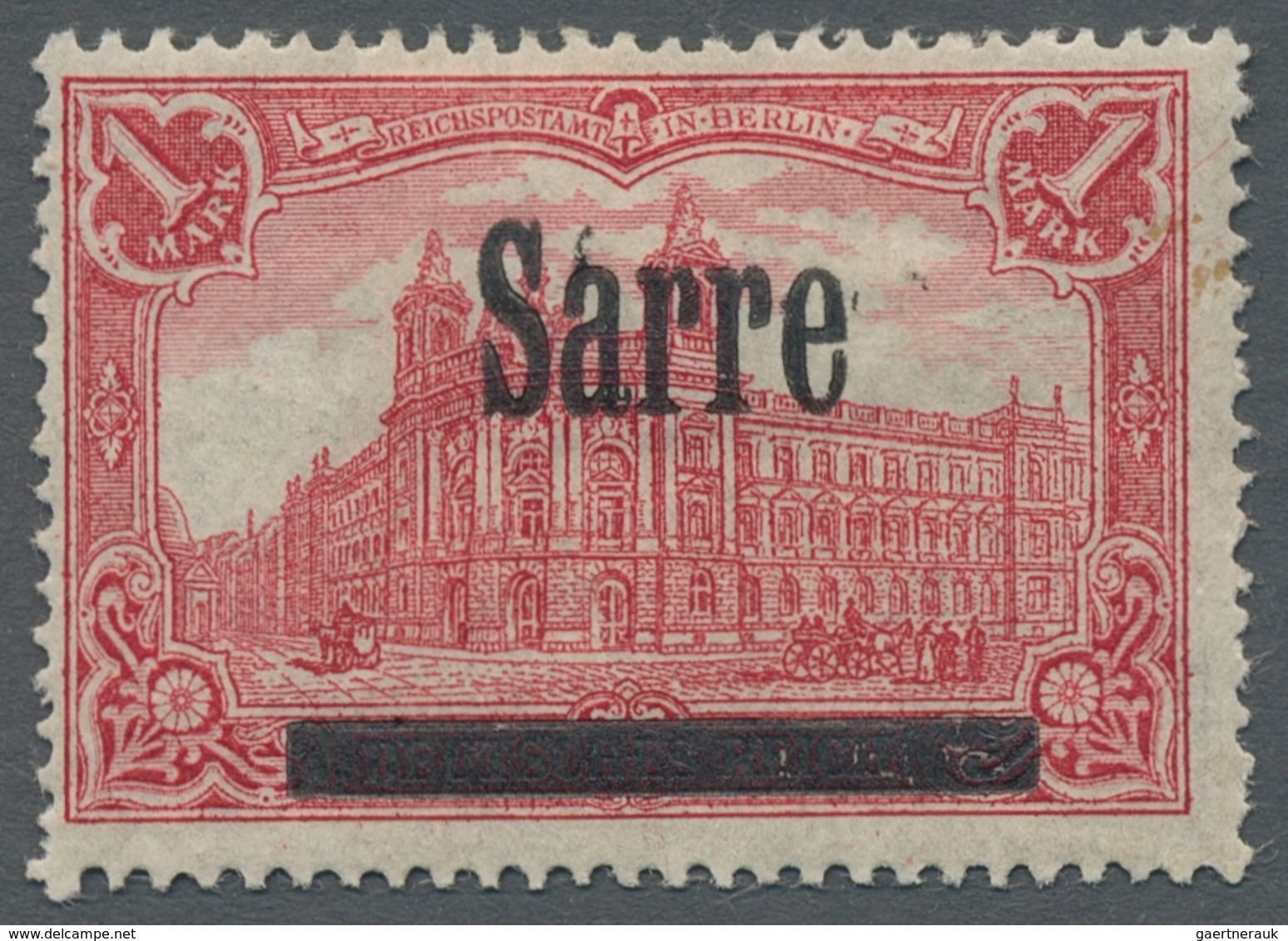 Deutsche Abstimmungsgebiete: Saargebiet: 1920, "Germania/Sarre", Weit überkompletter Ungebrauchter S - Briefe U. Dokumente