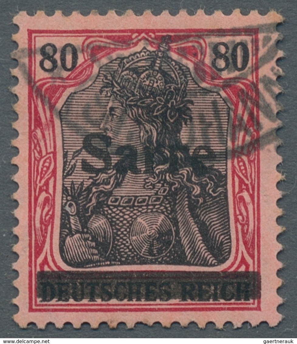 Deutsche Abstimmungsgebiete: Saargebiet: 1920, "Germania/Sarre Mit Aufdruck In Type I", überkomplett - Covers & Documents