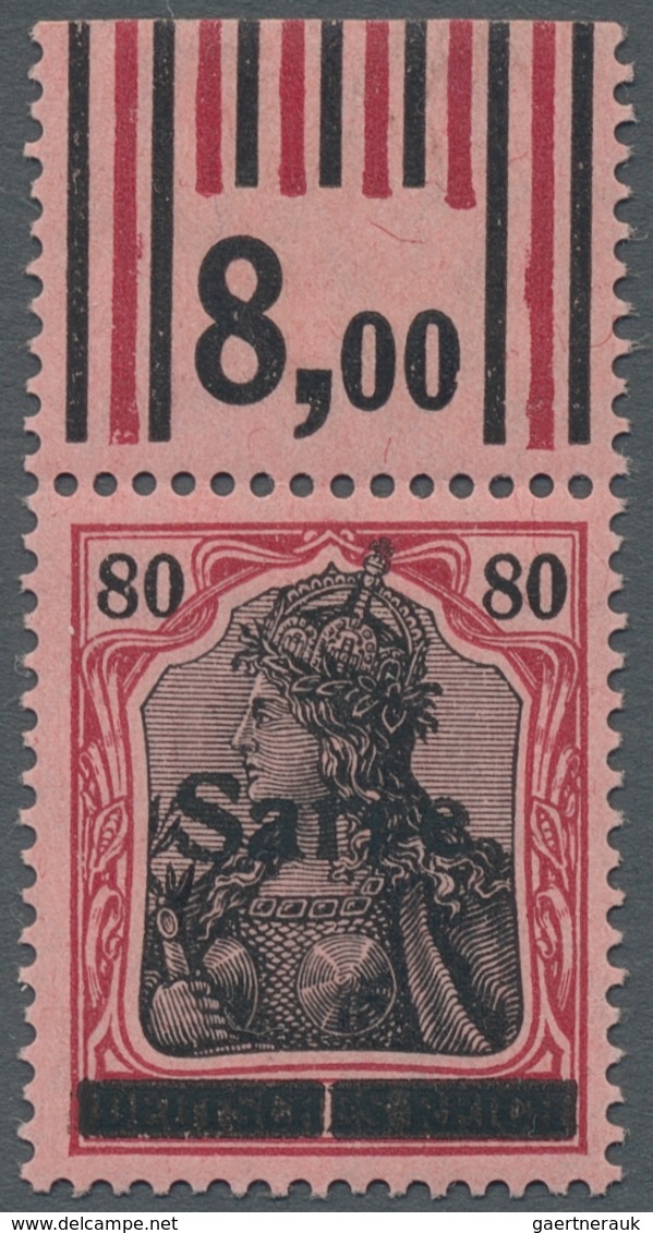 Deutsche Abstimmungsgebiete: Saargebiet: 1920, "80 Pfg. Germania/Sarre Mit Aufdruck-PLF A (Feld 1)", - Covers & Documents