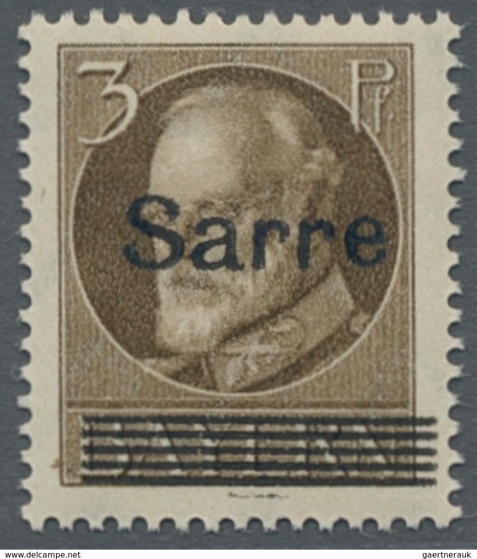 Deutsche Abstimmungsgebiete: Saargebiet: 1920, "7½ Pfg. Bayern/Sarre Mit Aufdruck-PLF B I", Postfris - Covers & Documents