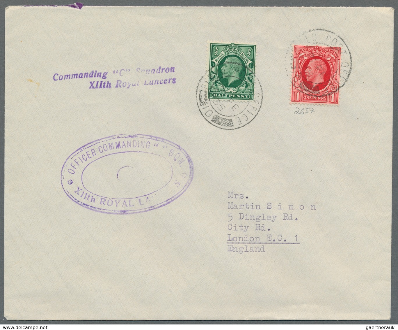 Deutsche Abstimmungsgebiete: Saargebiet - Feldpost: BRITISCHE FELDPOST: 1935, Frankierter Brief Saar - Covers & Documents