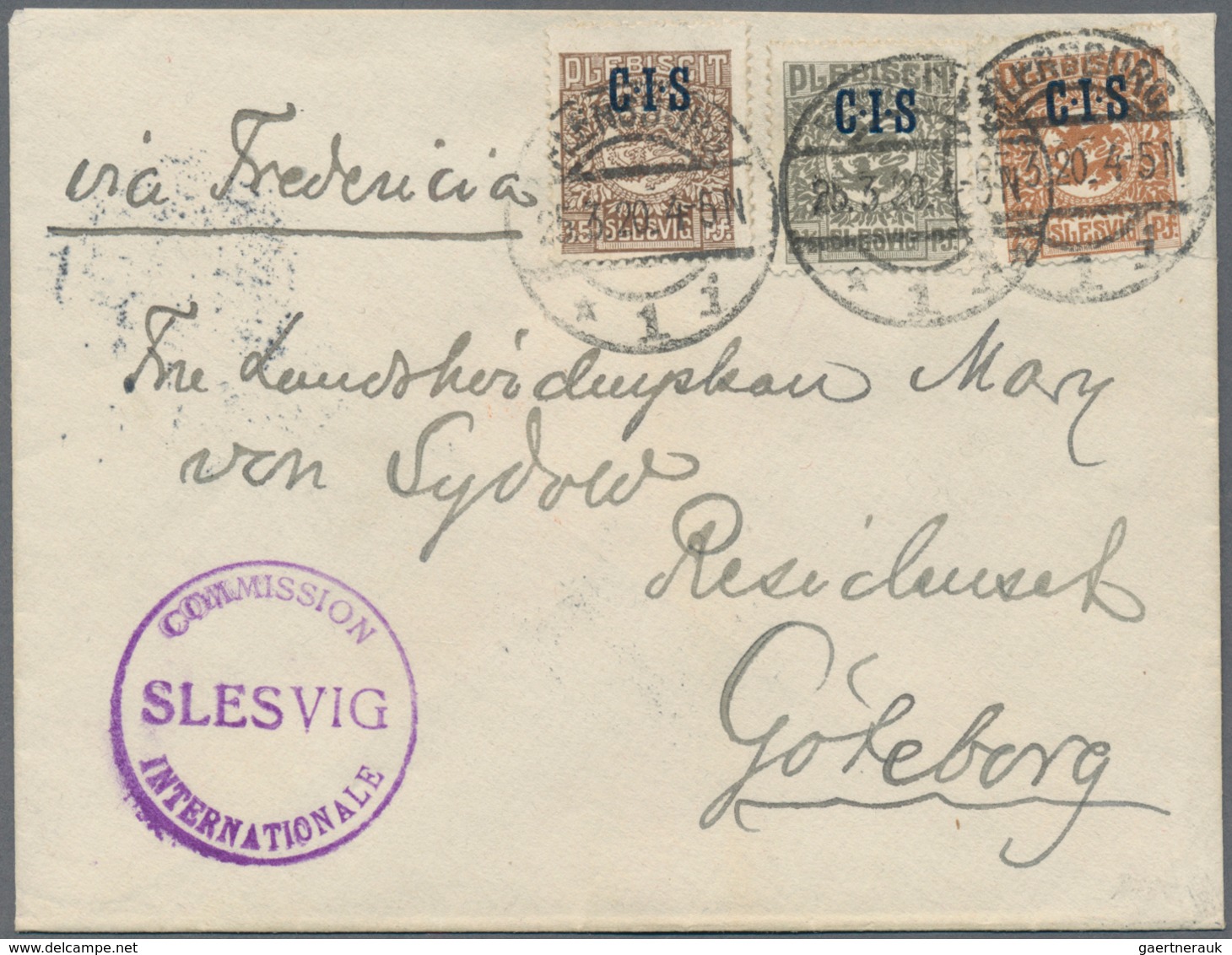 Deutsche Abstimmungsgebiete: Schleswig - Dienstmarken: 1920, 2 ½ Pf Dkl'olivgrau, 7 ½ Pf Gelbbraun U - Sonstige & Ohne Zuordnung
