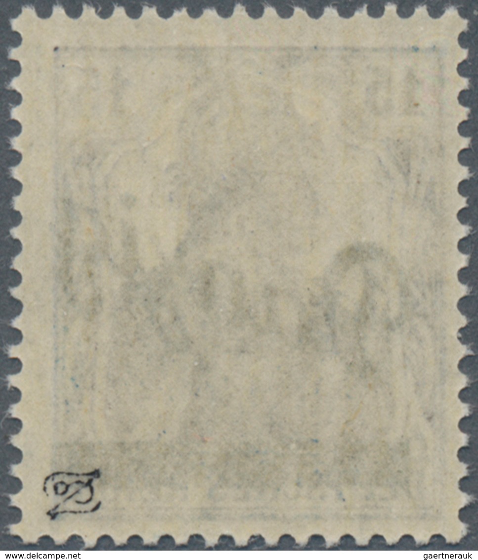 Danzig: 1920, 15 Pfg. Germania In Der Guten Farbe Schwarzbraunviolett, Einwandfrei Postfrisch Mit Or - Andere & Zonder Classificatie
