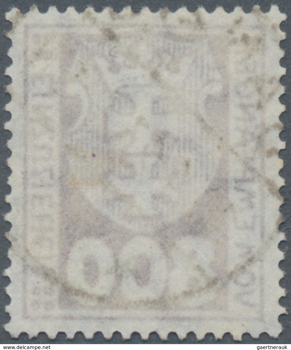Danzig - Portomarken: 1923, 800 Pf Dkl'violettpurpur, Wz. X, Entwertet Mit Zeitgerechtem Stempel "DA - Sonstige & Ohne Zuordnung