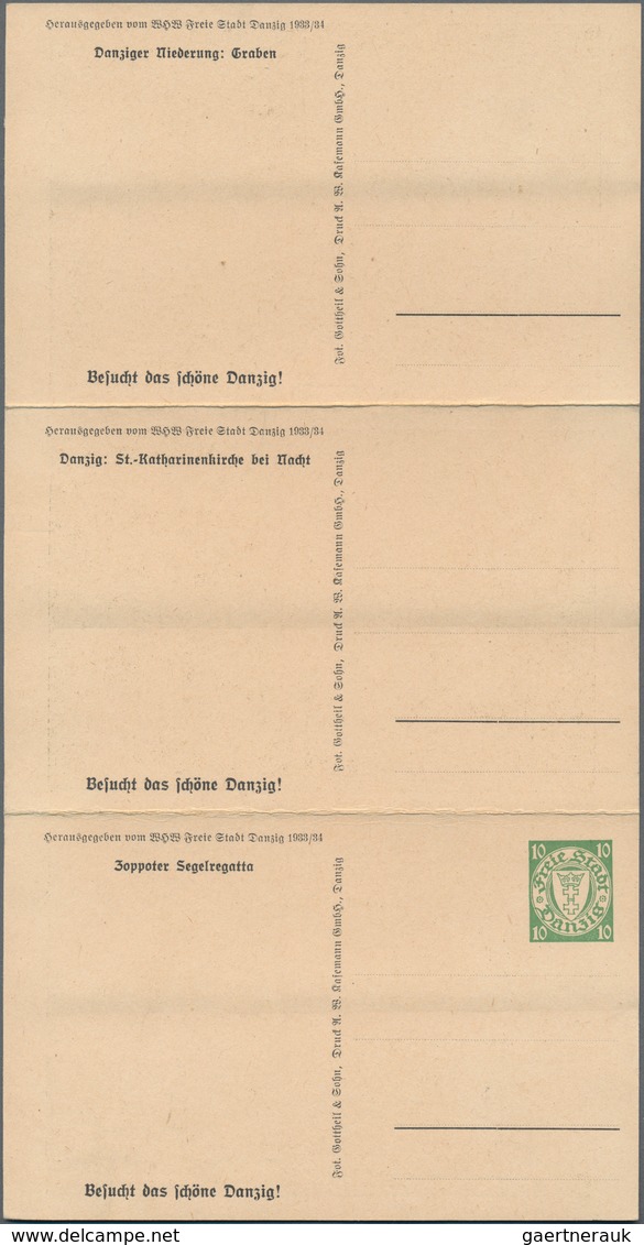 Danzig - Ganzsachen: 1934, Halbamtliche Ungebrauchte Ganzsachenbildpostkarte (Zoppoter Segelregatta - Other & Unclassified