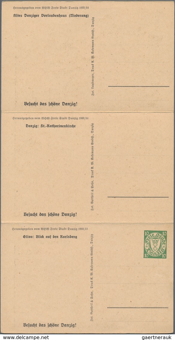 Danzig - Ganzsachen: 1934, Halbamtliche Ungebrauchte Ganzsachenbildpostkarte (Oliva, Blick Auf Den K - Other & Unclassified