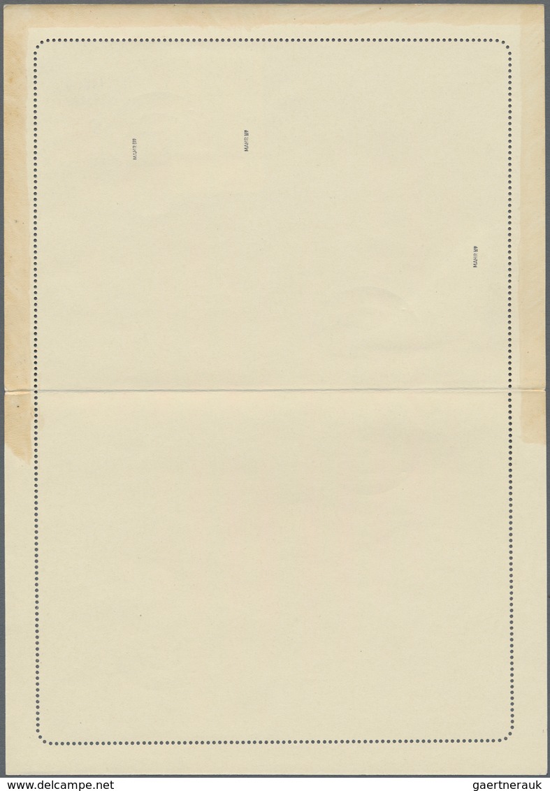Sudetenland - Karlsbad - Ganzsachen: 1938, Ungebrauchter Kartenbrief 1 Koruna Orange Staatswappen Mi - Bezetting 1938-45