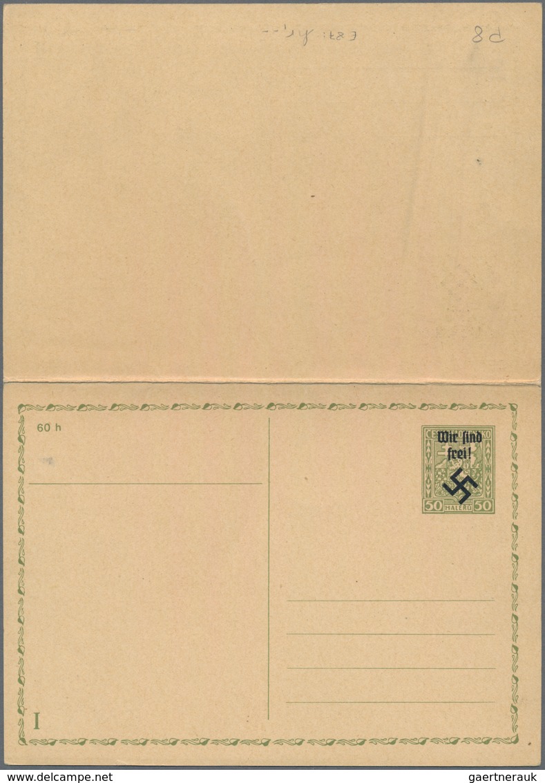 Sudetenland - Rumburg: 1938, Ungebrauchte Ganzsachenpostkarte Mit Bezahlter Antwort Mit Wst. Staatsw - Sudetenland