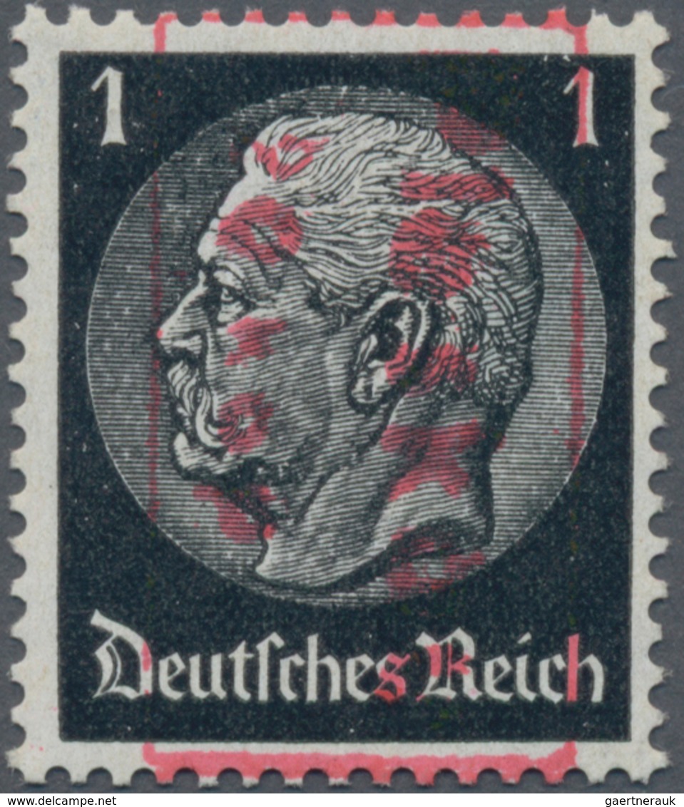 Dt. Besetzung II WK - Russland - Pleskau (Pskow): 1941, 20 K Auf 1 Pf Schwarz Hindenburg, Aufdruck D - Besetzungen 1938-45