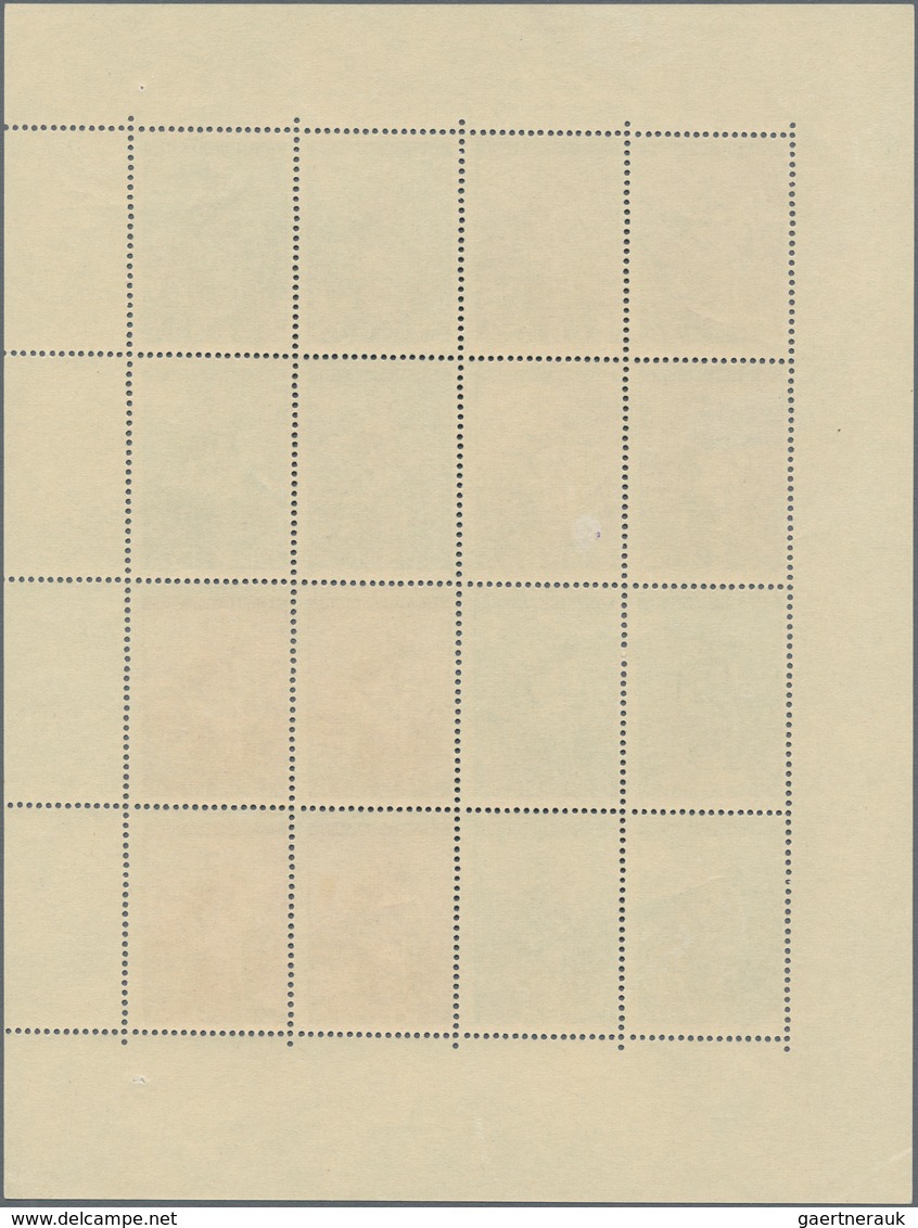 Dt. Besetzung II WK - Serbien: 1942. Für Die Armen. Kompletter, Postfrischer Schalterbogen. Eine Mar - Besetzungen 1938-45