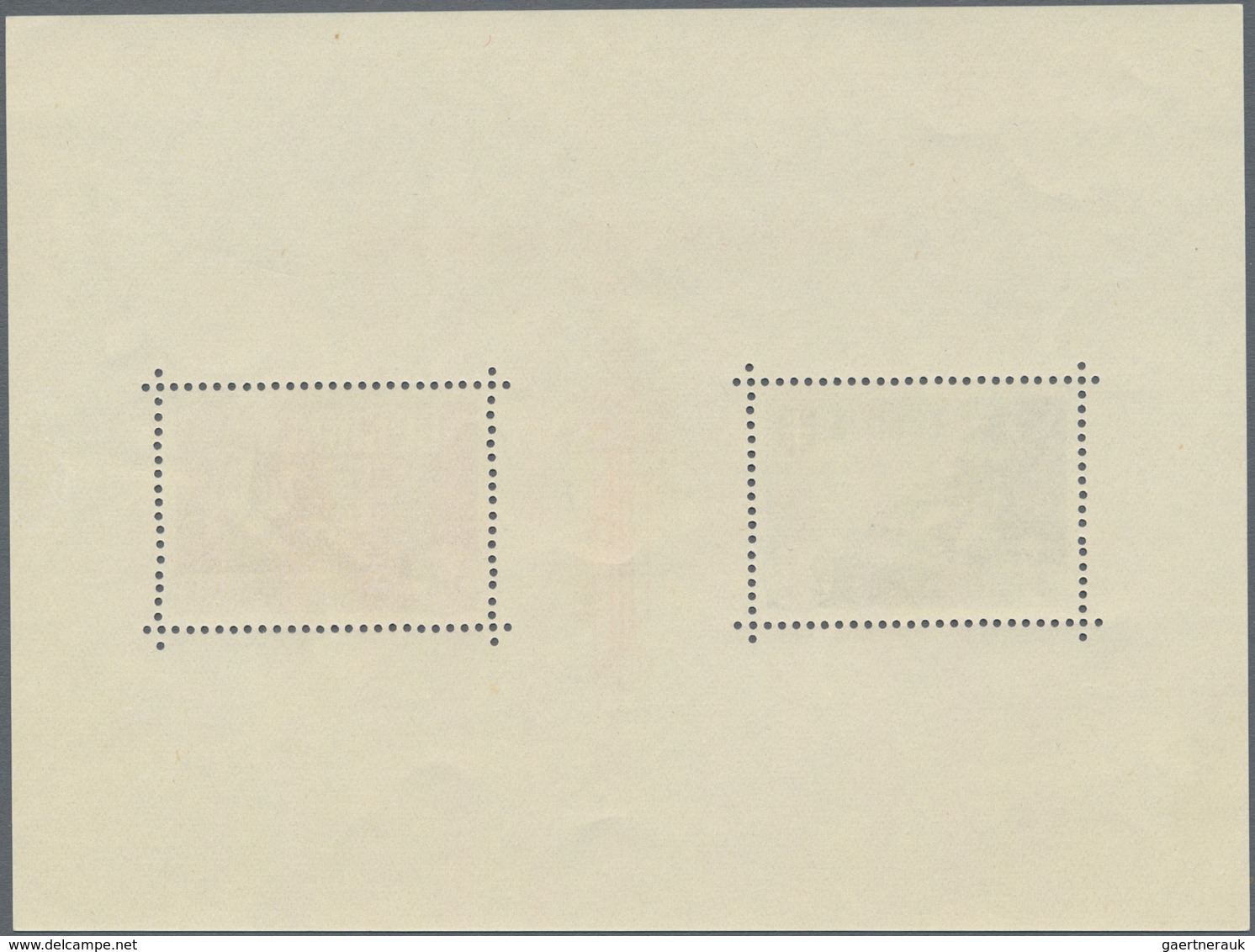 Dt. Besetzung II WK - Serbien: 1943, Blockausgabe Mit PLATTENFEHLER "weißer Fleck Unter 'R' (P) Des - Bezetting 1938-45