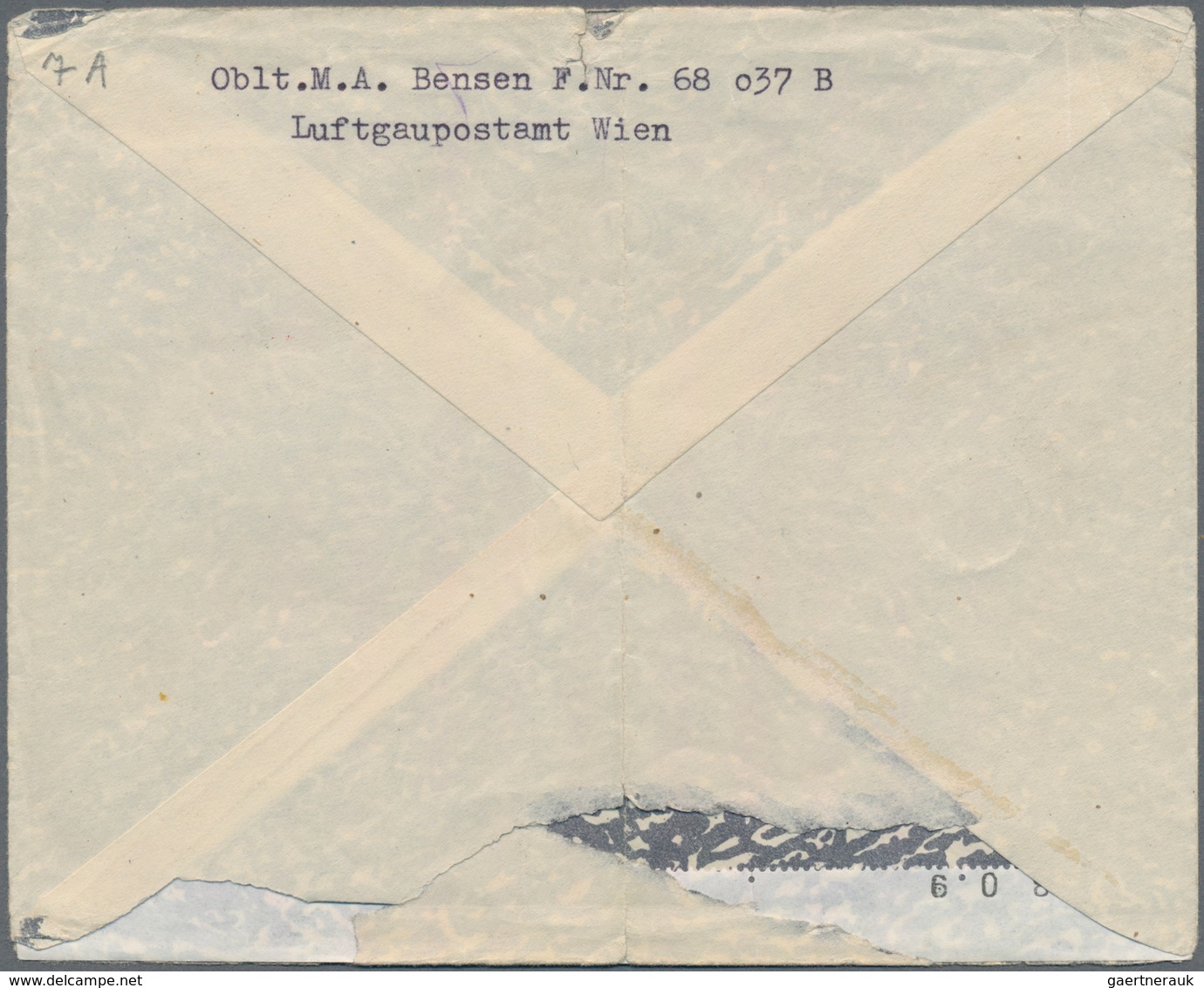 Feldpostmarken: 1944, Insel Kreta, INSELPOST-Zulassungsmarke Mit Rotem Aufdruck, Gezähnt, Entwertet - Sonstige & Ohne Zuordnung