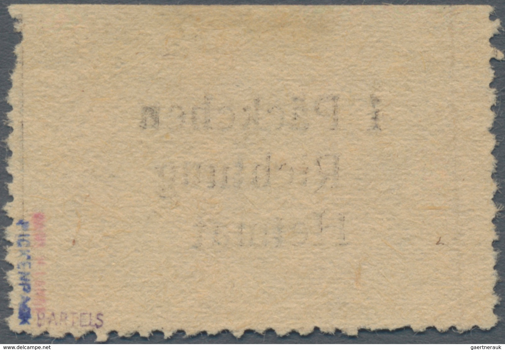 Feldpostmarken: 1943. KRIM. Feldpostpäckchen-Zulassungsmarke In Type II, O.G. (Mi. 1.650,- Euro) - Sonstige & Ohne Zuordnung