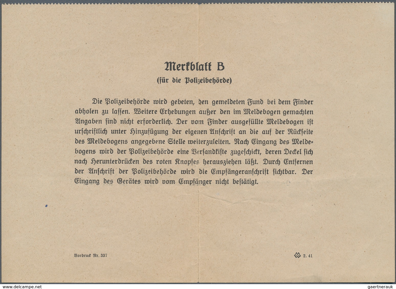 Feldpost 2. Weltkrieg: 1941, Wetterdienst Des Heeres: Vorgedruckter Briefumschlag "Achtung! Brief Le - Andere & Zonder Classificatie