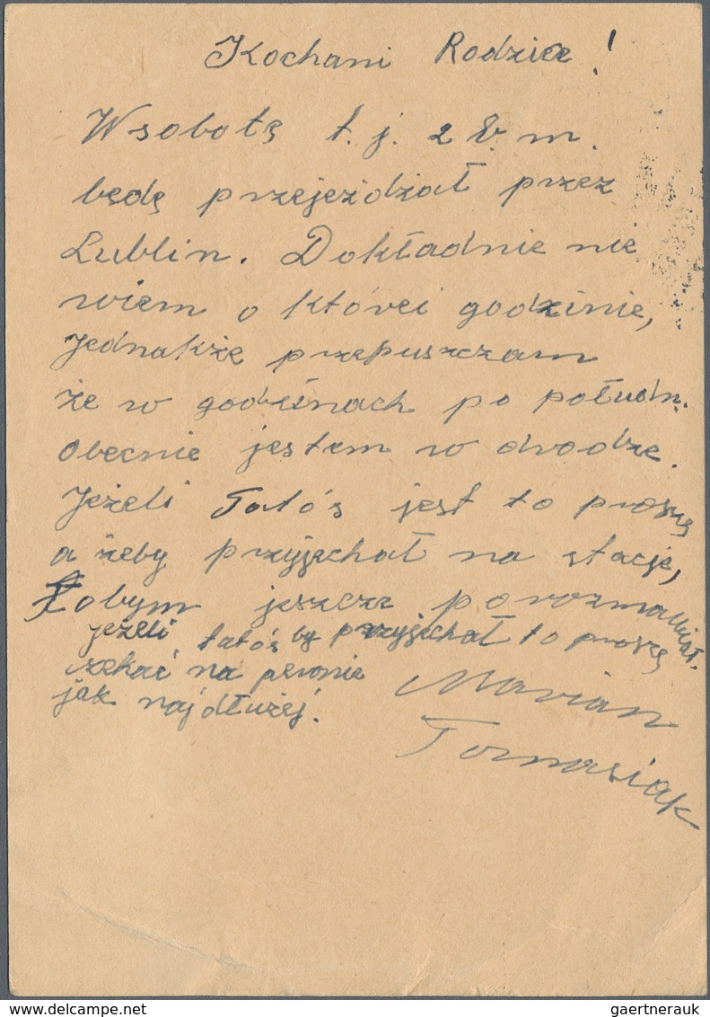 Zensurpost: 1939 (18.10.), Seltener Zensurstempel "Postüberwachungsstelle/Kdt.d.rückw.A.Geb.530/Gepr - Otros & Sin Clasificación