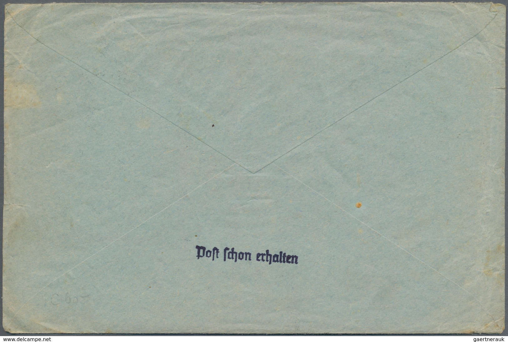 KZ-Post: 1941, Brief Von Schewetin Mit EF 1,20K Prager Burg Braun In Das KZ Sachsenhausen, Wieder Zu - Briefe U. Dokumente