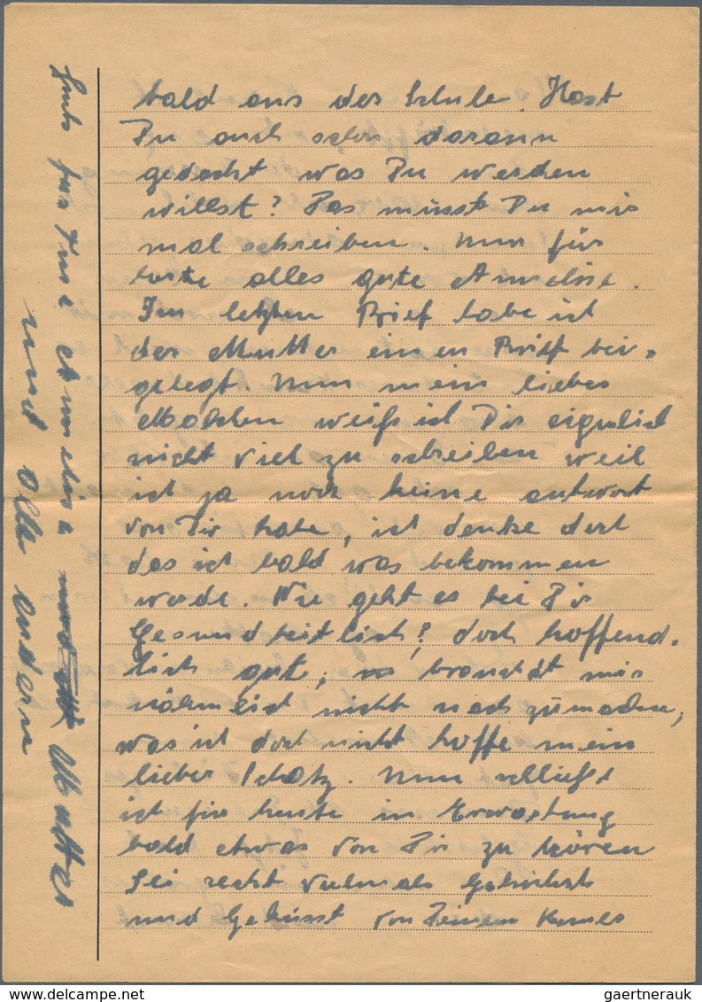 KZ-Post: 1943/1944, zwei Briefe aus der Korrespondenz eines Häftlings aus dem Konz. Lager Dachau 3 K