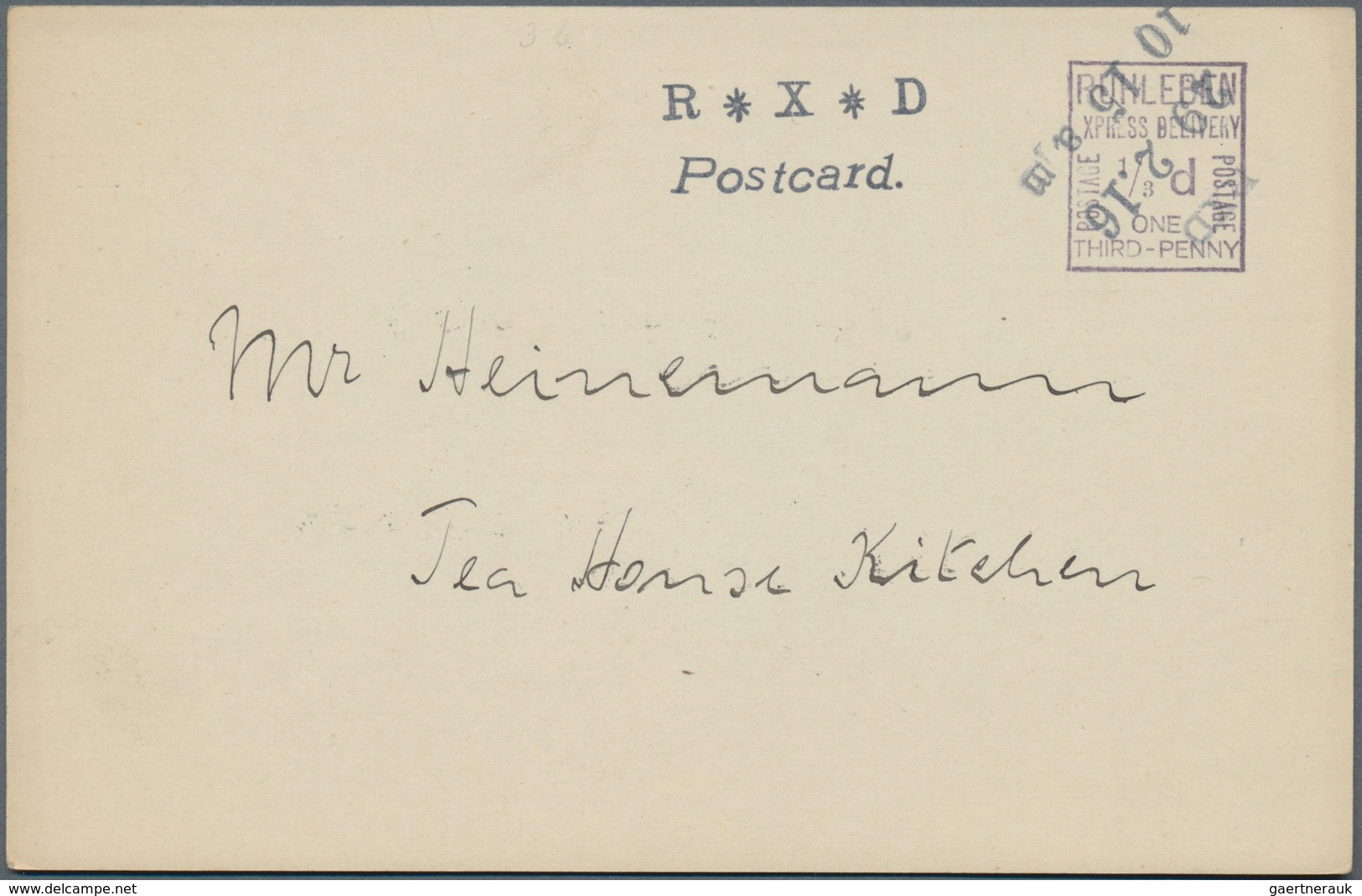 Lagerpost: Ruhleben - Ganzsachen: 1916, Gebrauchte Ganzsachenpostkarte Des Kriegsgefangenenlagers Ru - Stamped Stationery