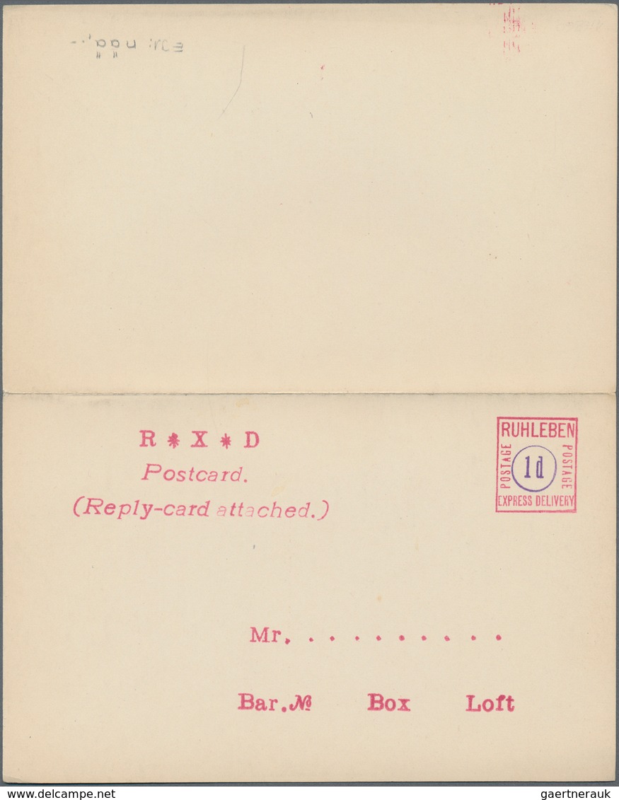 Lagerpost: Ruhleben - Ganzsachen: 1916, Ungebrauchte Ganzsachenpostkarte Mit Bezahlter Antwort Des K - Stamped Stationery