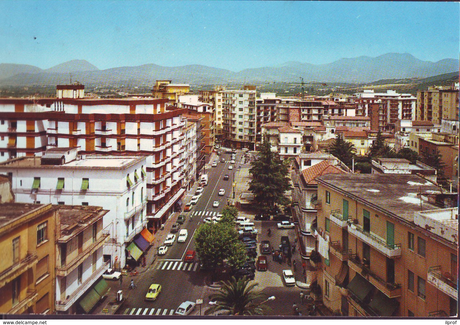 Battipaglia  Corso Roma Con Auto Anni '70 - Battipaglia