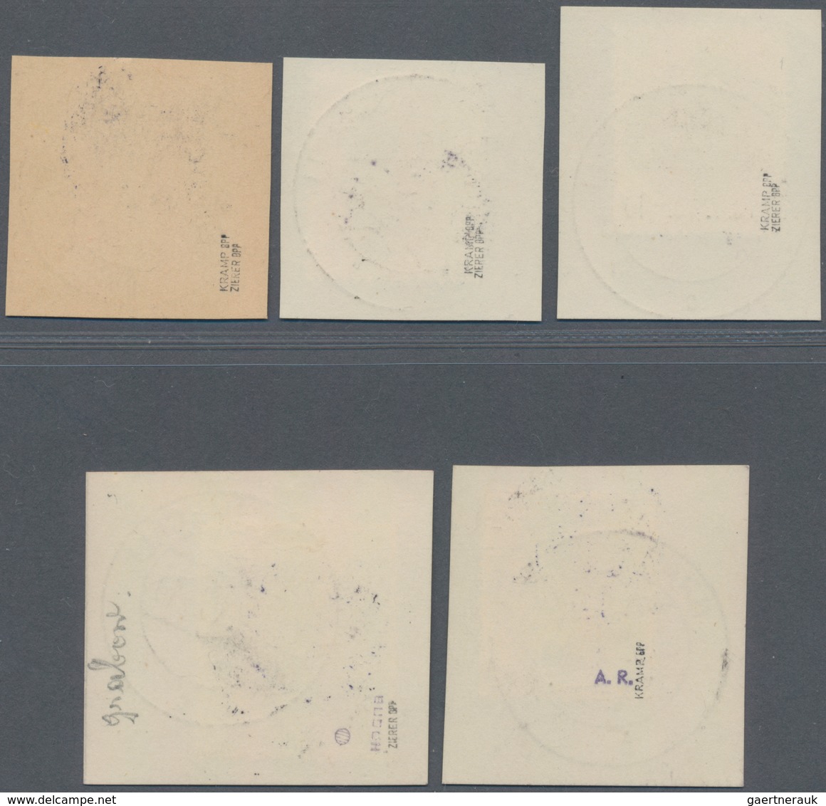 Deutsche Lokalausgaben Ab 1945: GRABOW, 1945, 3 Pf, 6 Pf, 12 Pf, 20 Pf Und 30 Pf Hitler Mit Lokaler - Other & Unclassified