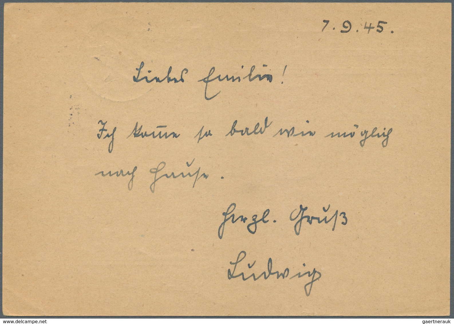 Alliierte Besetzung - Behelfsausgaben: Amerikanische Zone: 1945, RPD Stuttgart, Wertstempel "Gebühr - Sonstige & Ohne Zuordnung