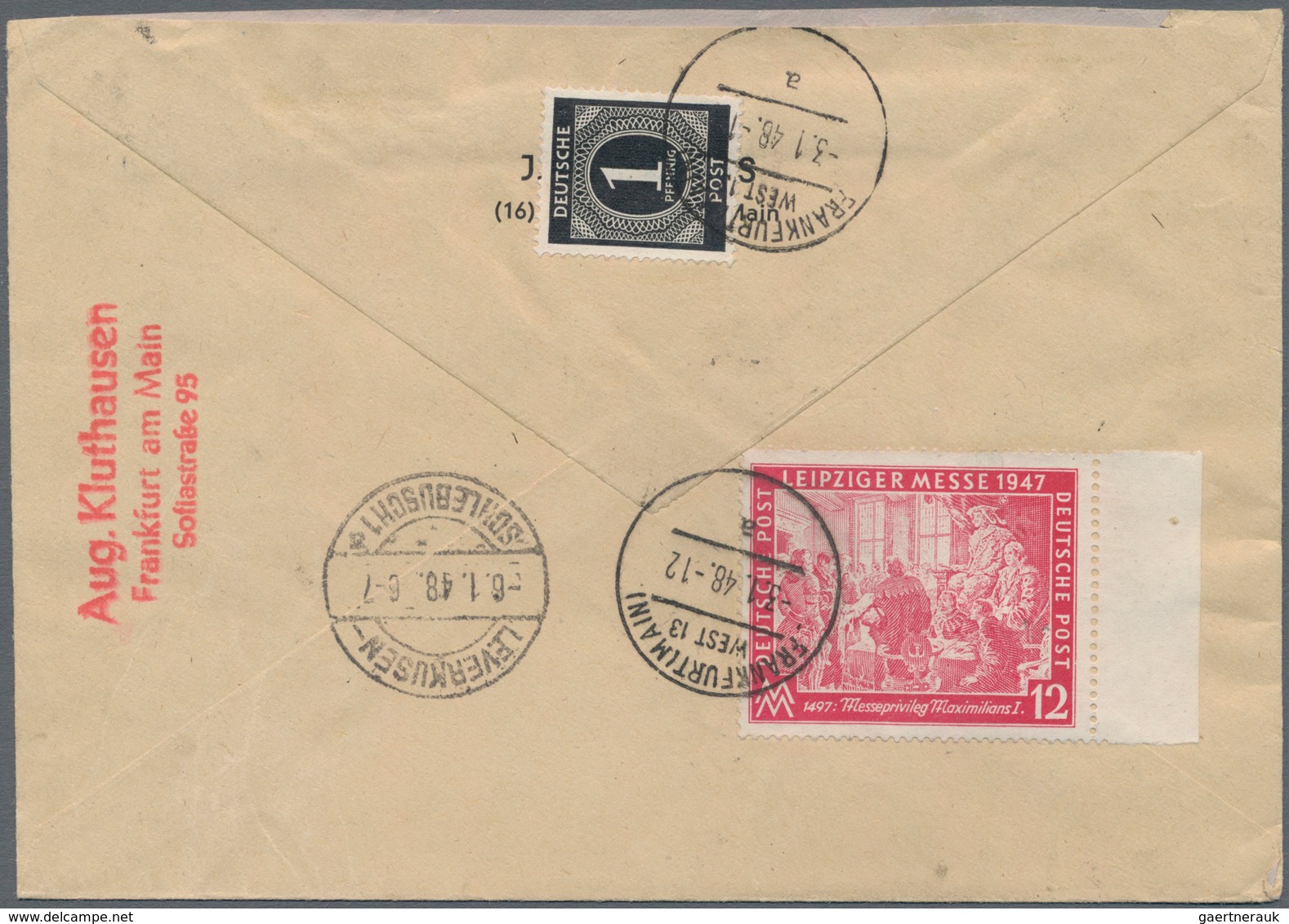 Alliierte Besetzung - Gemeinschaftsausgaben: 1946, Zeughaus-Blockpaar Auf Zwei R-Briefen Mit Zusatzf - Other & Unclassified
