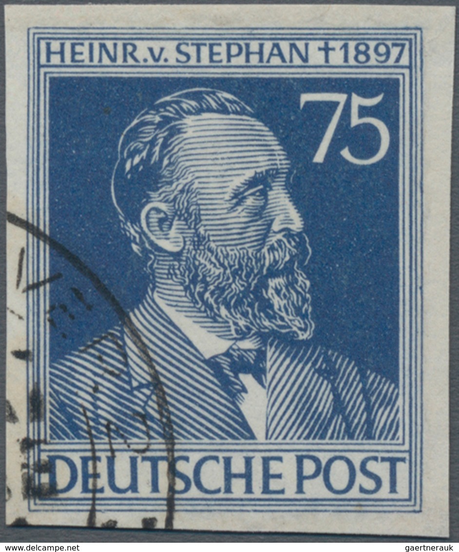 Alliierte Besetzung - Gemeinschaftsausgaben: 1947, 75 Pfg Von Stephan Als Ungezähntes Einzelstück, Z - Sonstige & Ohne Zuordnung