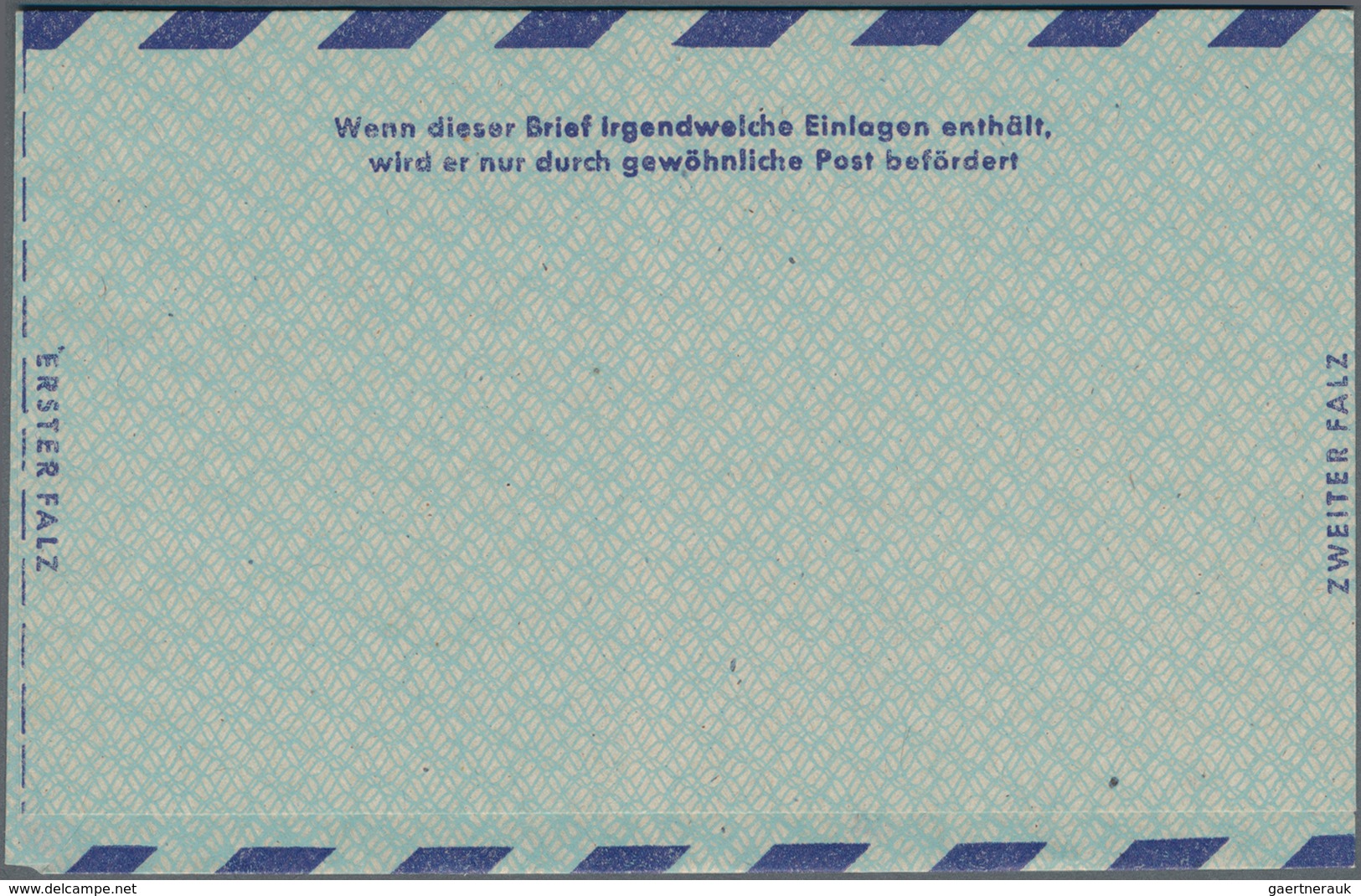 Alliierte Besetzung - Ganzsachen: 1948, Zwei Ungebrauchte Luftpostfaltbriefe Mit Wertrahmen "TAXE PE - Andere & Zonder Classificatie