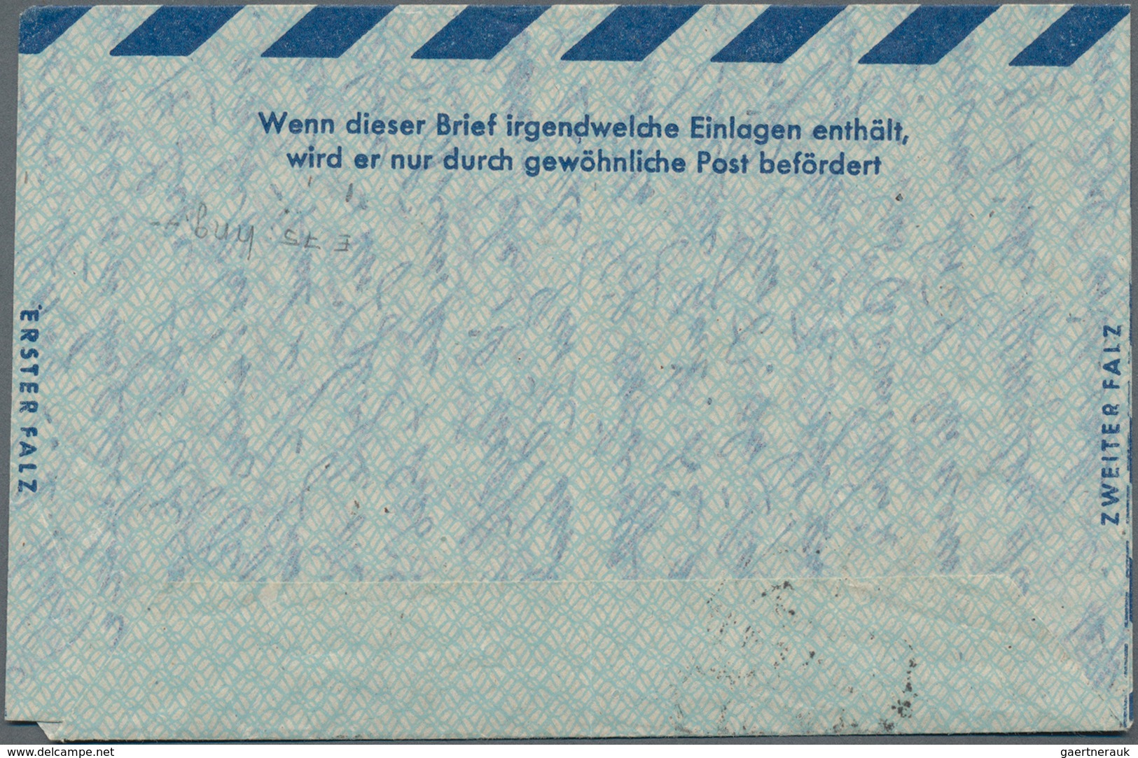 Alliierte Besetzung - Ganzsachen: 1949, Bedarfs- Und Portogerecht Verwendeter Ganzsachenluftpostbrie - Other & Unclassified