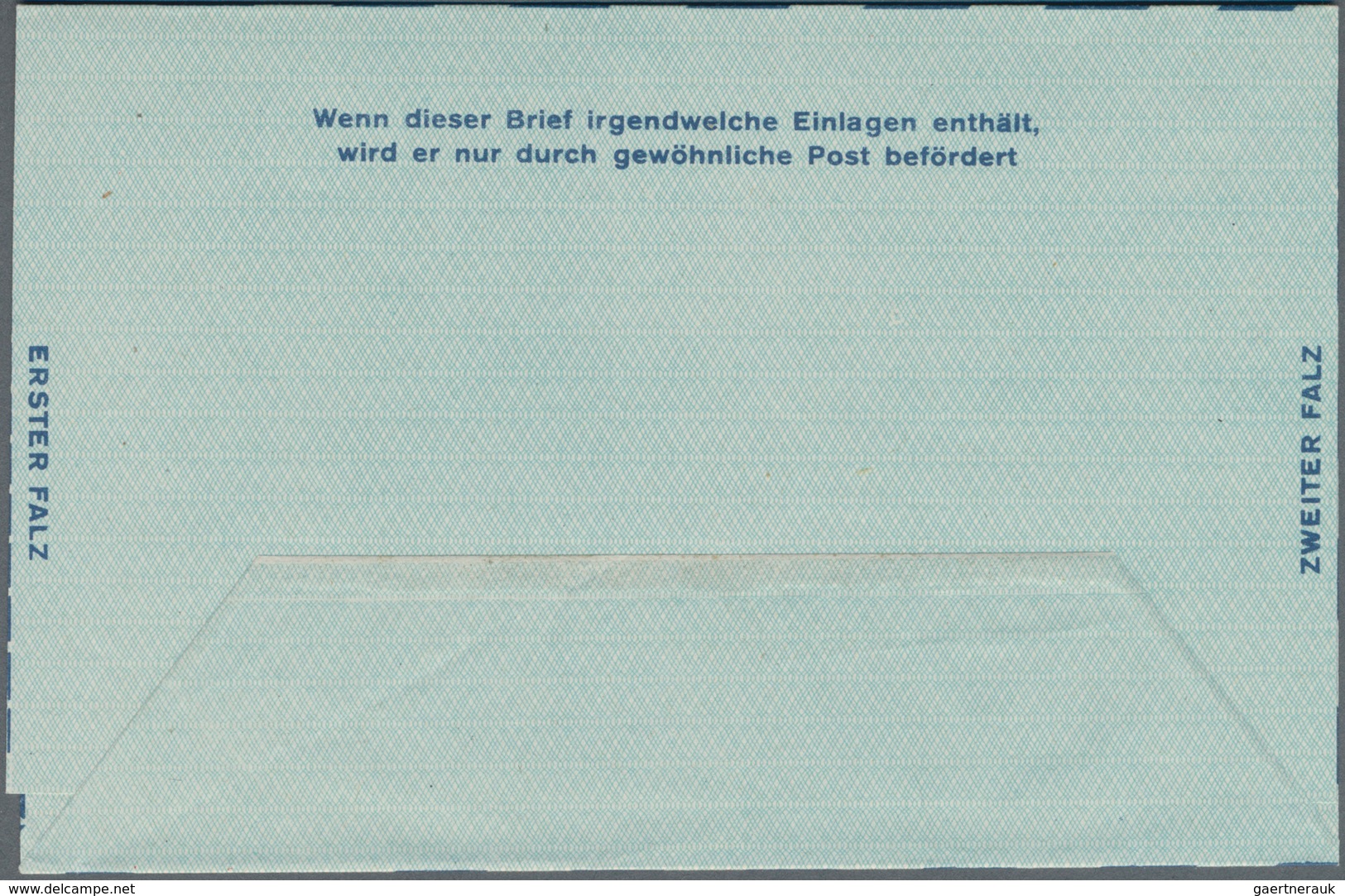 Alliierte Besetzung - Ganzsachen: 1948, Ungebrauchter Luftpostfaltbrief Mit Wertrahmen "TAXE PERCUE - Sonstige & Ohne Zuordnung