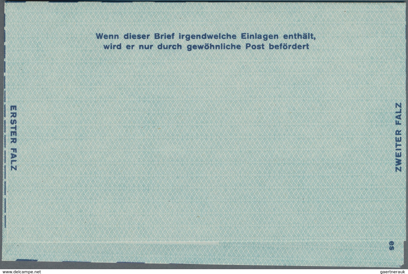 Alliierte Besetzung - Ganzsachen: 1948, Ungebrauchter Luftpostfaltbrief Mit Wertrahmen "TAXE PERCUE - Other & Unclassified